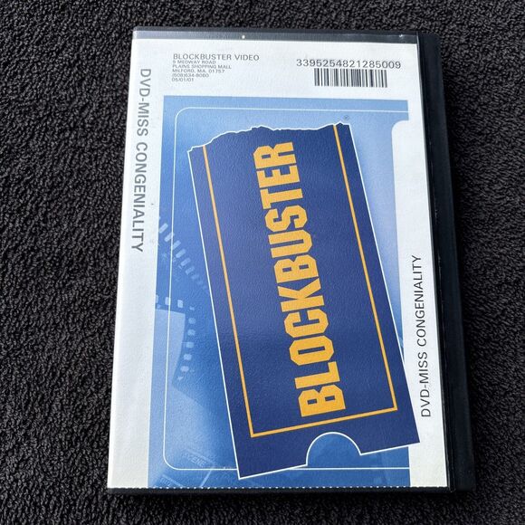 Vintage Blockbuster Video Store MISS CONGENIALITY DVD Movie w/ Rentals Case - Picture 2 of 7